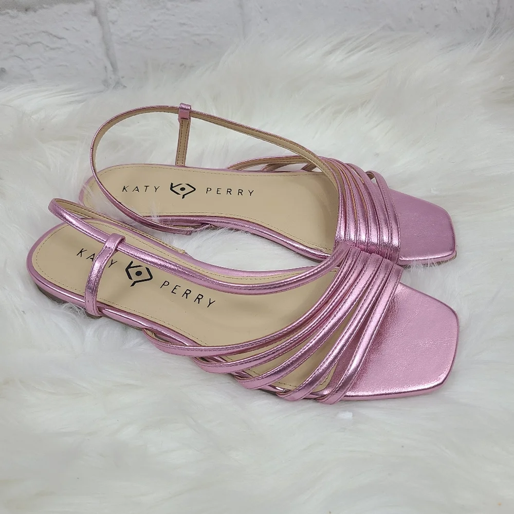 Katy Metallic Strappy Perry Sandals - Picture 4 of 9